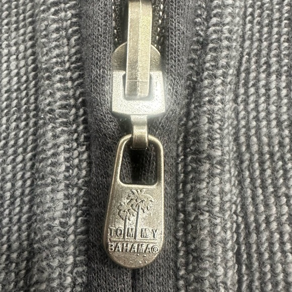 Tommy Bahama Vintage Reversible 1980’s Charcoal Zip-Up Sweater. Size XL. - Picture 3 of 12